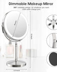 Rechargeable 10x Magnifying Makeup Mirror