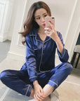 Silk Women Pyjama Sleepwear Sets