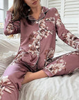 Women's Floral Print Pajamas Set