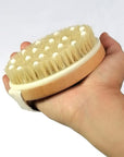 Dry Body Brush – Natural Bristle Exfoliator for Lymphatic Drainage, Cellulite, and Smooth Skin