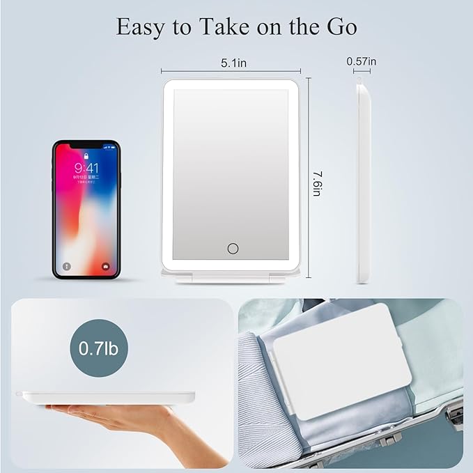 Smart Vanity Mirror (LED + Magnifier)