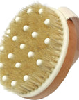 Dry Body Brush – Natural Bristle Exfoliator for Lymphatic Drainage, Cellulite, and Smooth Skin