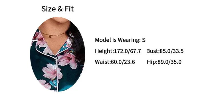 Women&#39;s Floral Print Pajamas Set