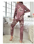 Women's Floral Print Pajamas Set